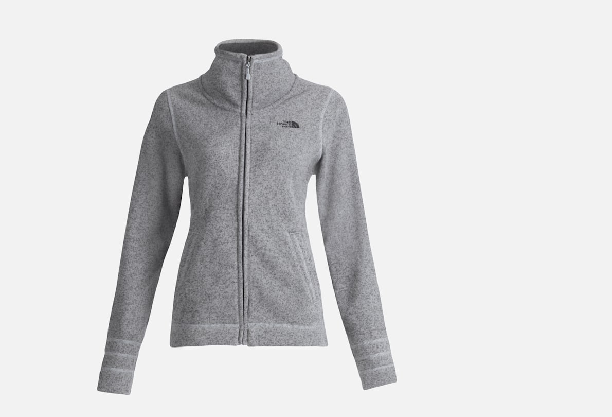 Monogrammed Fleece Jacket for Girls {Grey}