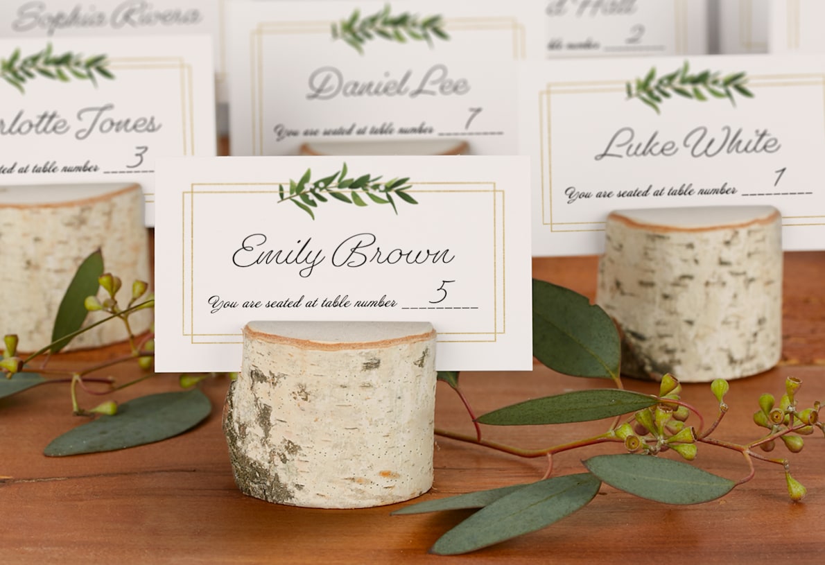 Wedding name cards