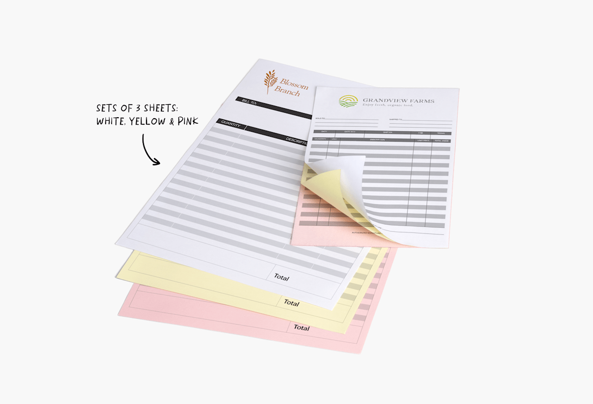 Custom NCR Forms  Carbon Copy Paper Printing