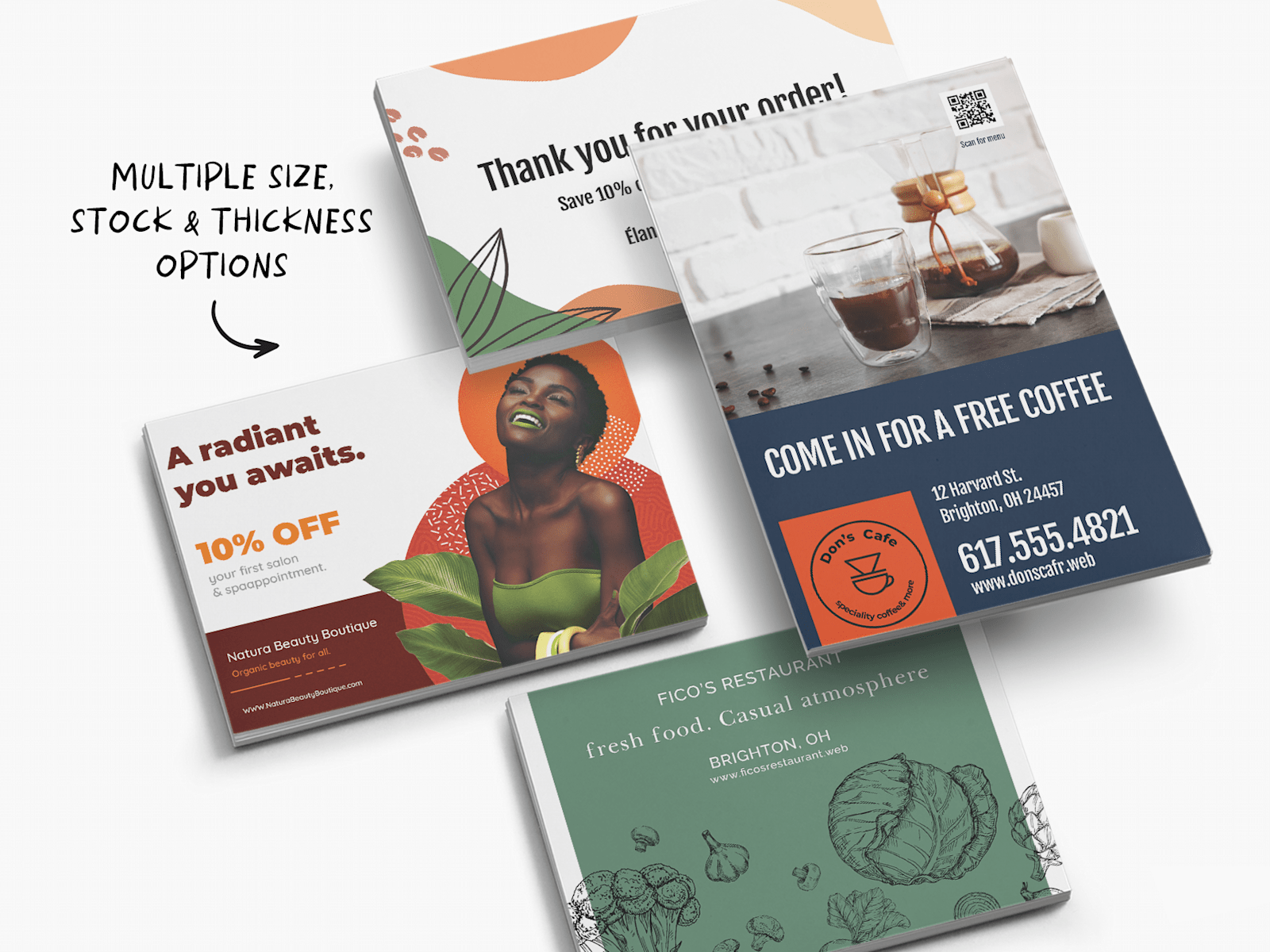 Custom clearance postcard printing