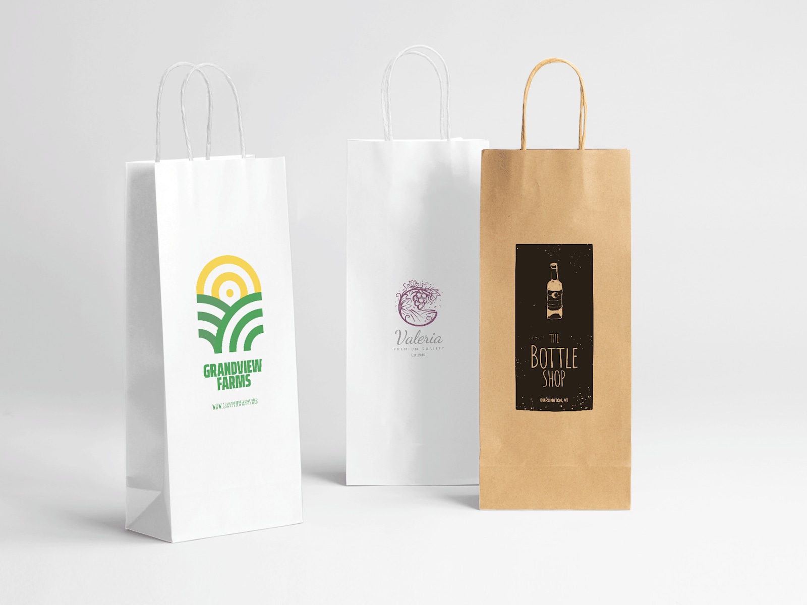 Custom Wine Bags, Wine Gift & Bottle Bags | VistaPrint