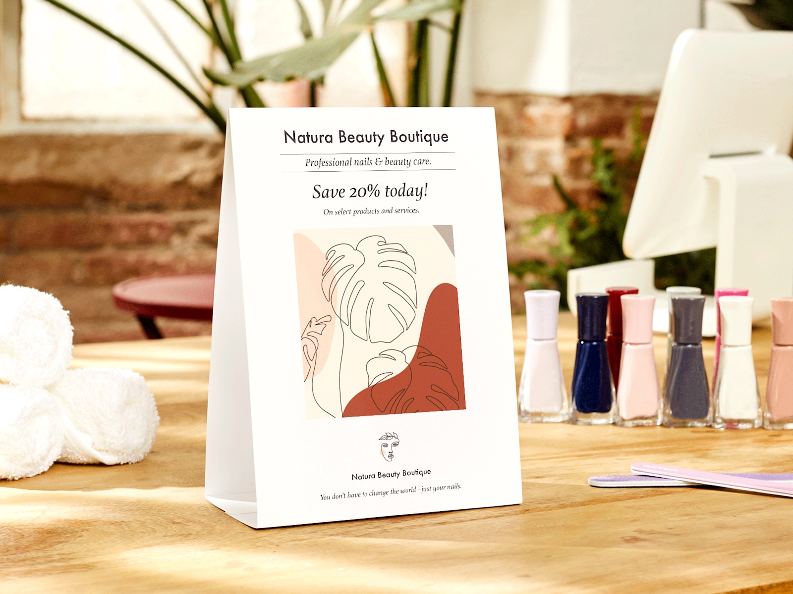 Printed table tents hot sale
