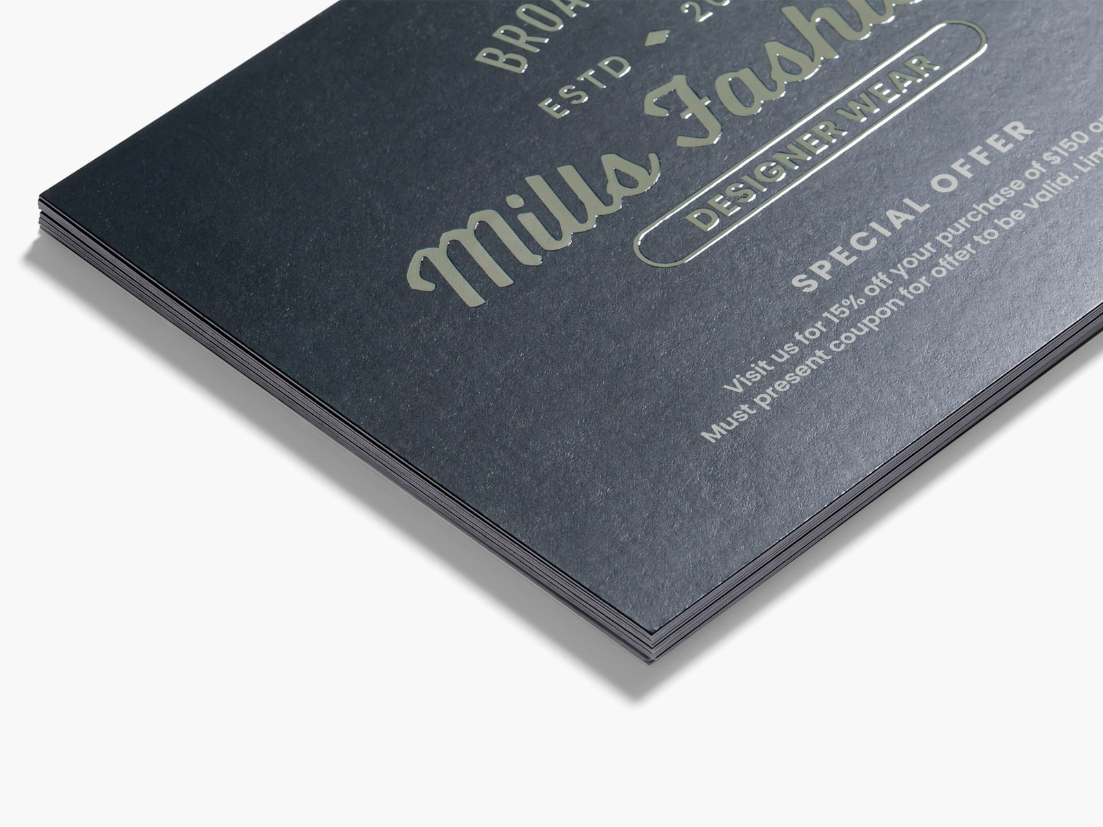 Embossed Gloss Postcards VistaPrint