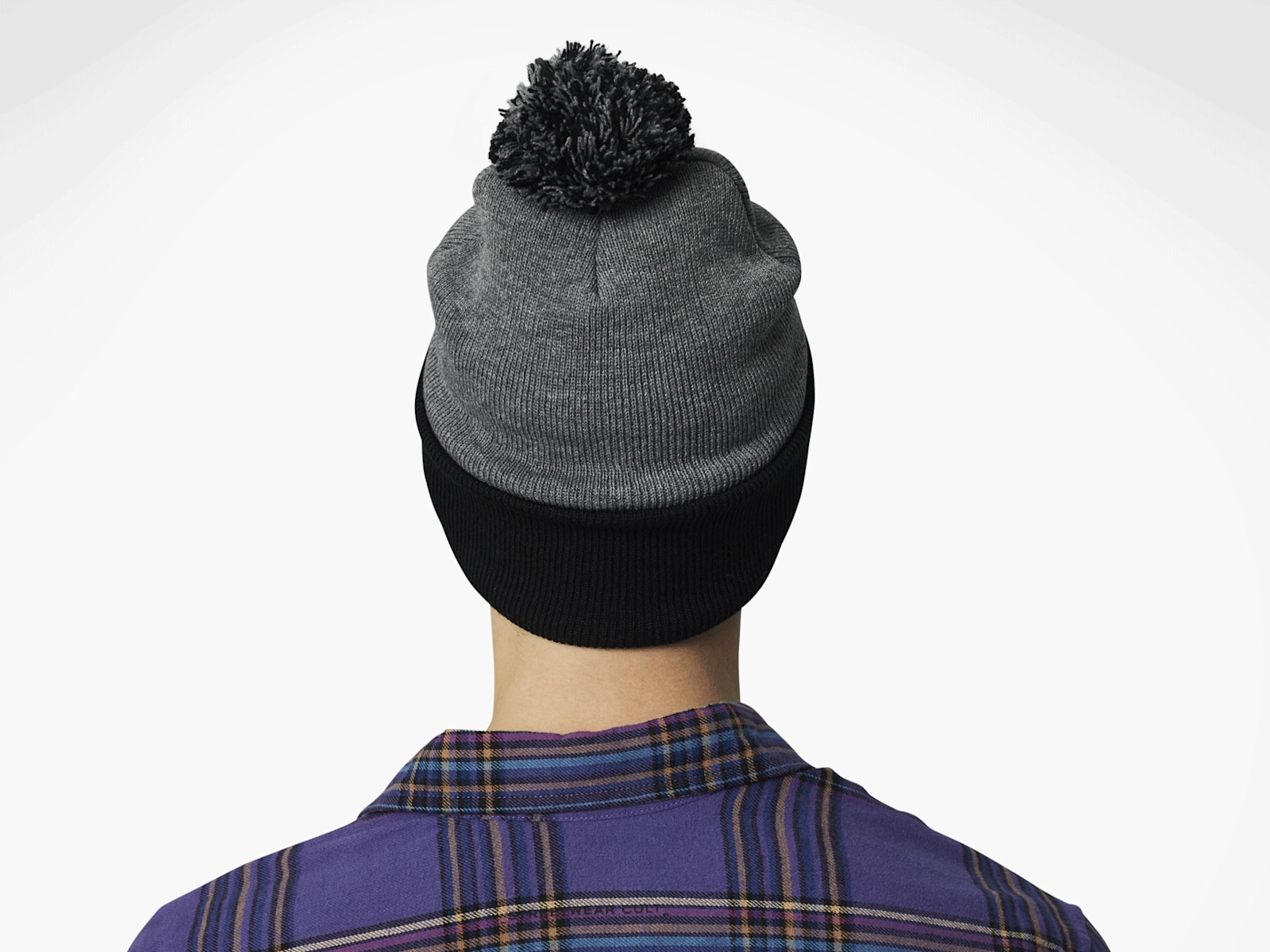 OFF ROUNDED BEANIE in black