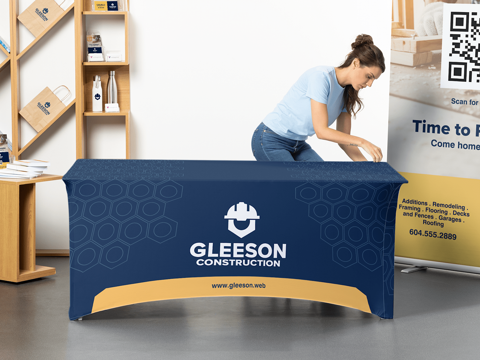 Stretch table covers for trade shows hot sale