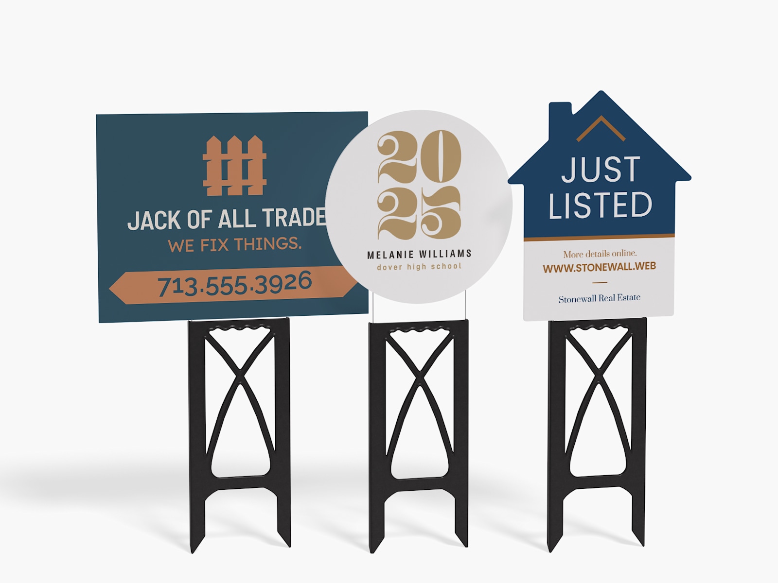 Yard clearance signs printing