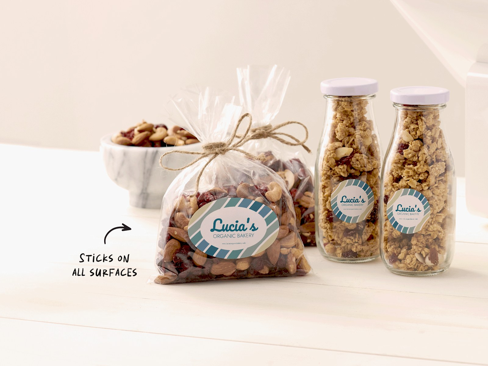 Product Labels on Sheets 5