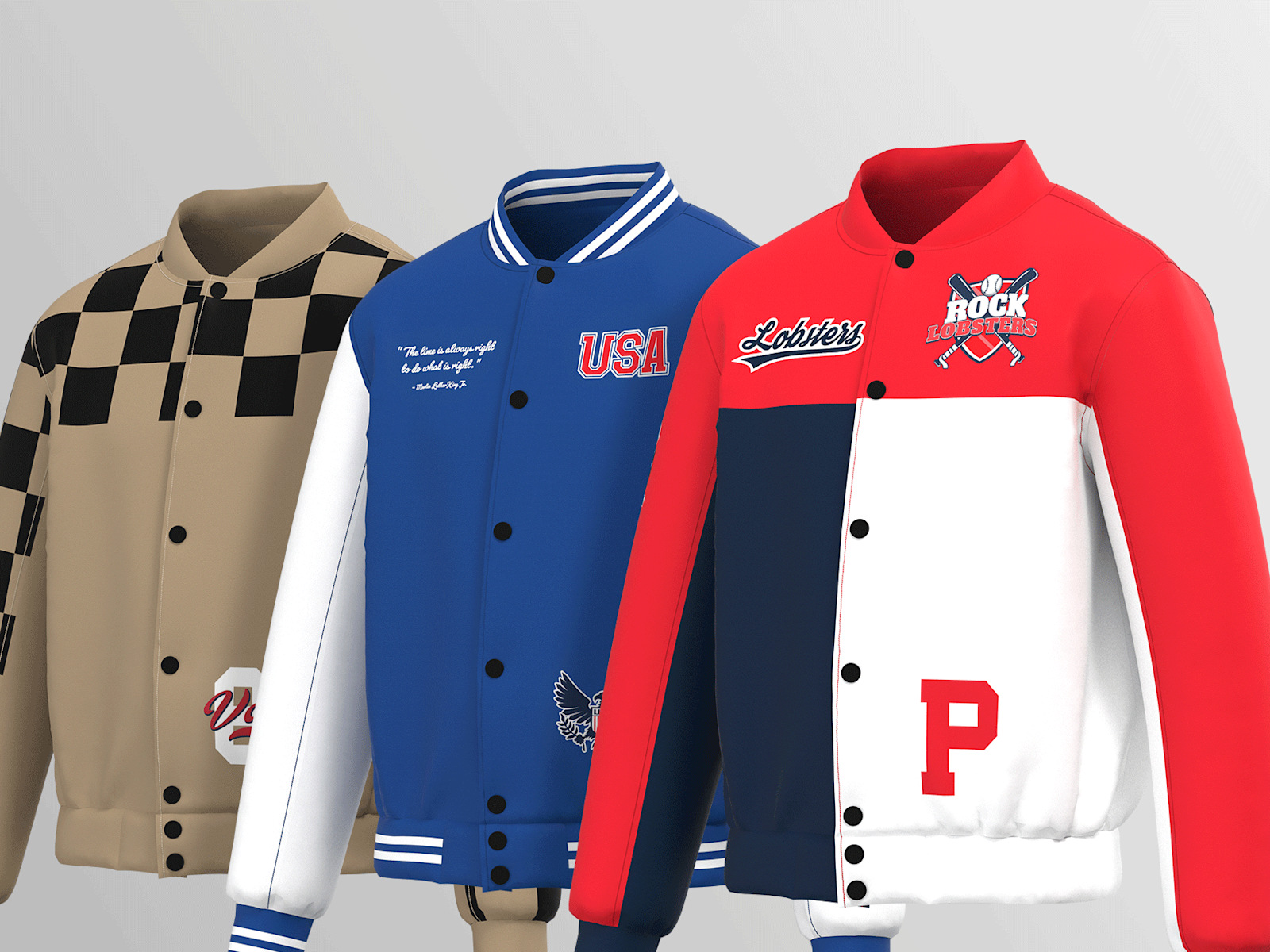 Custom jersey jackets outlet