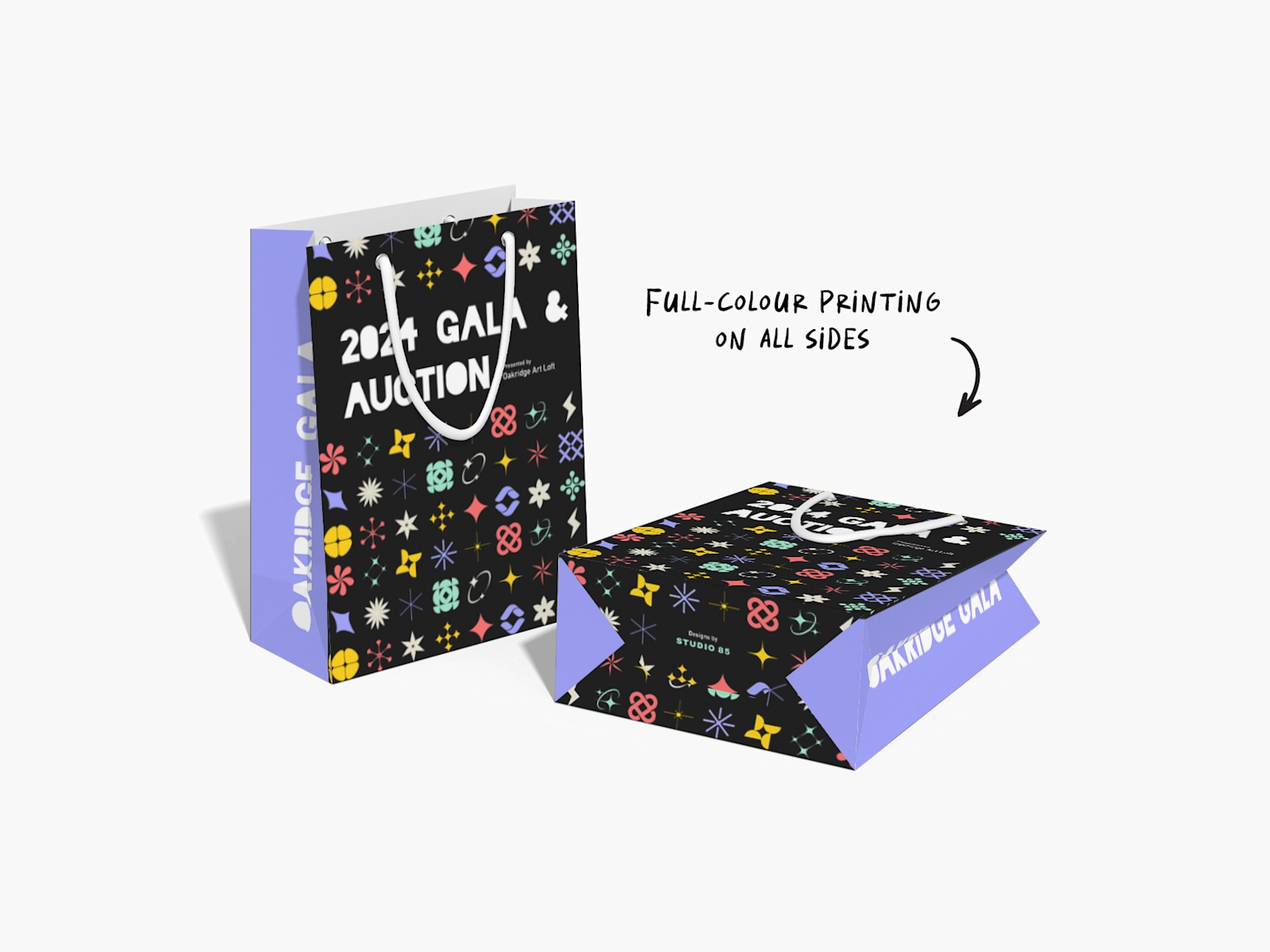 Full Color Printed Bags Full Bleed Printing VistaPrint