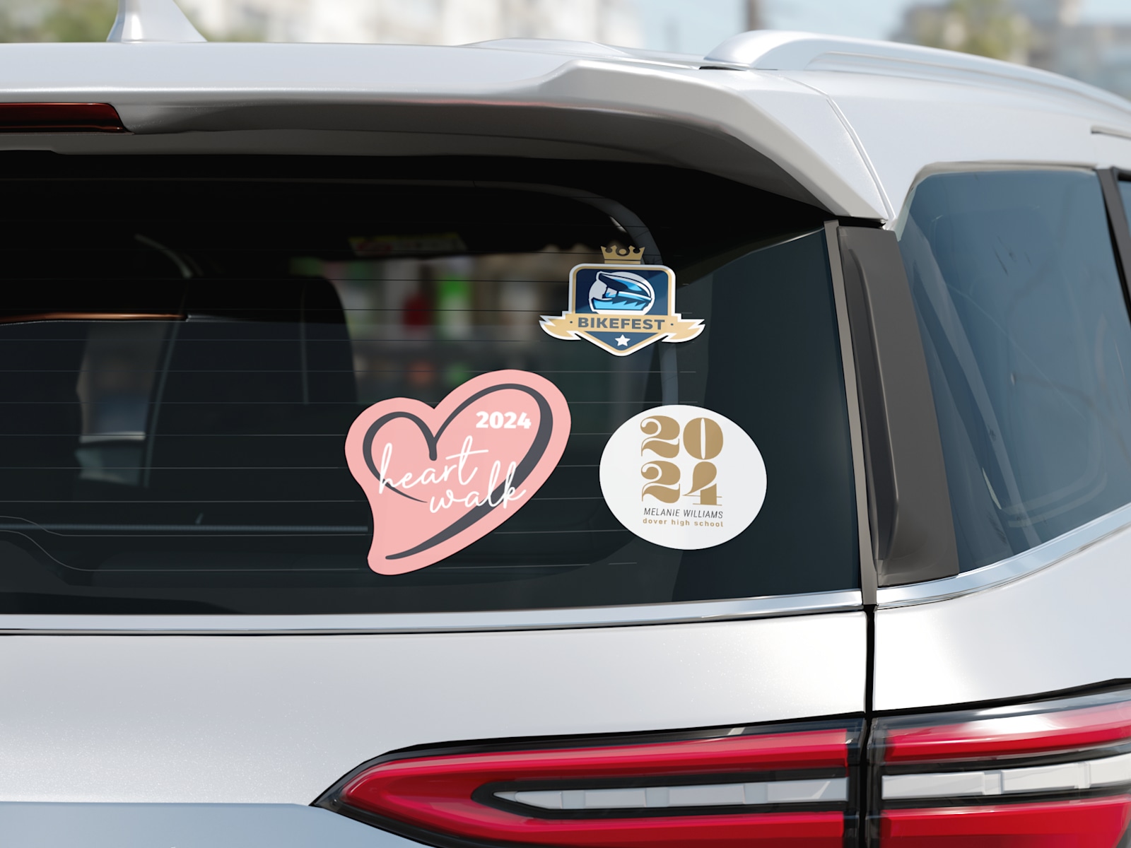 Custom dog car decals discount