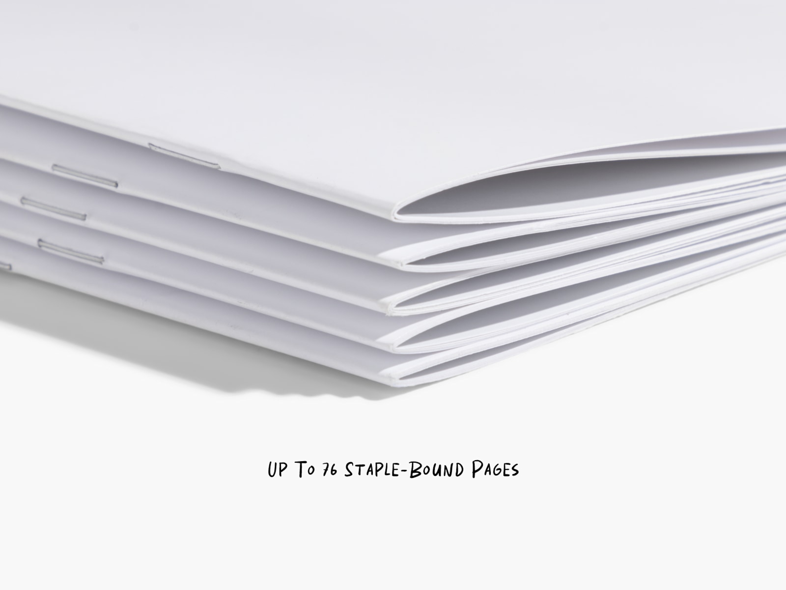 Saddle stitch booklet sale