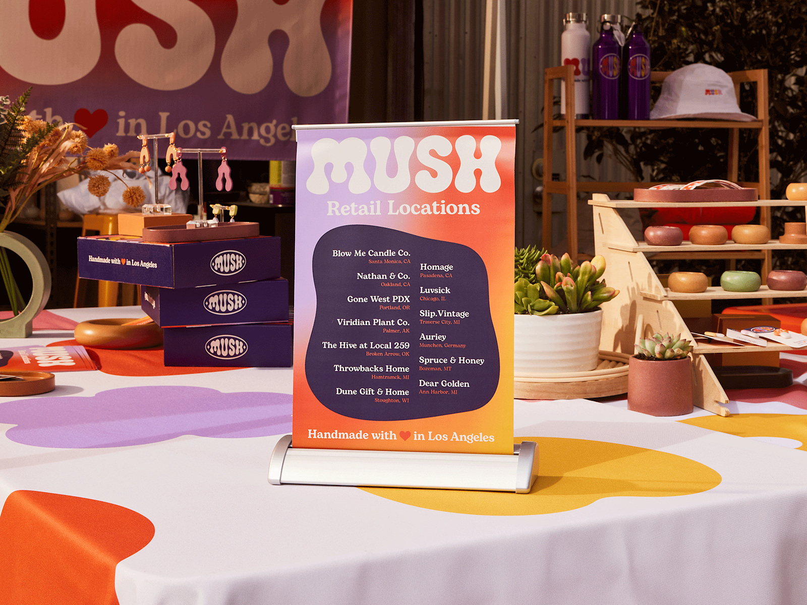 mounted table top signs