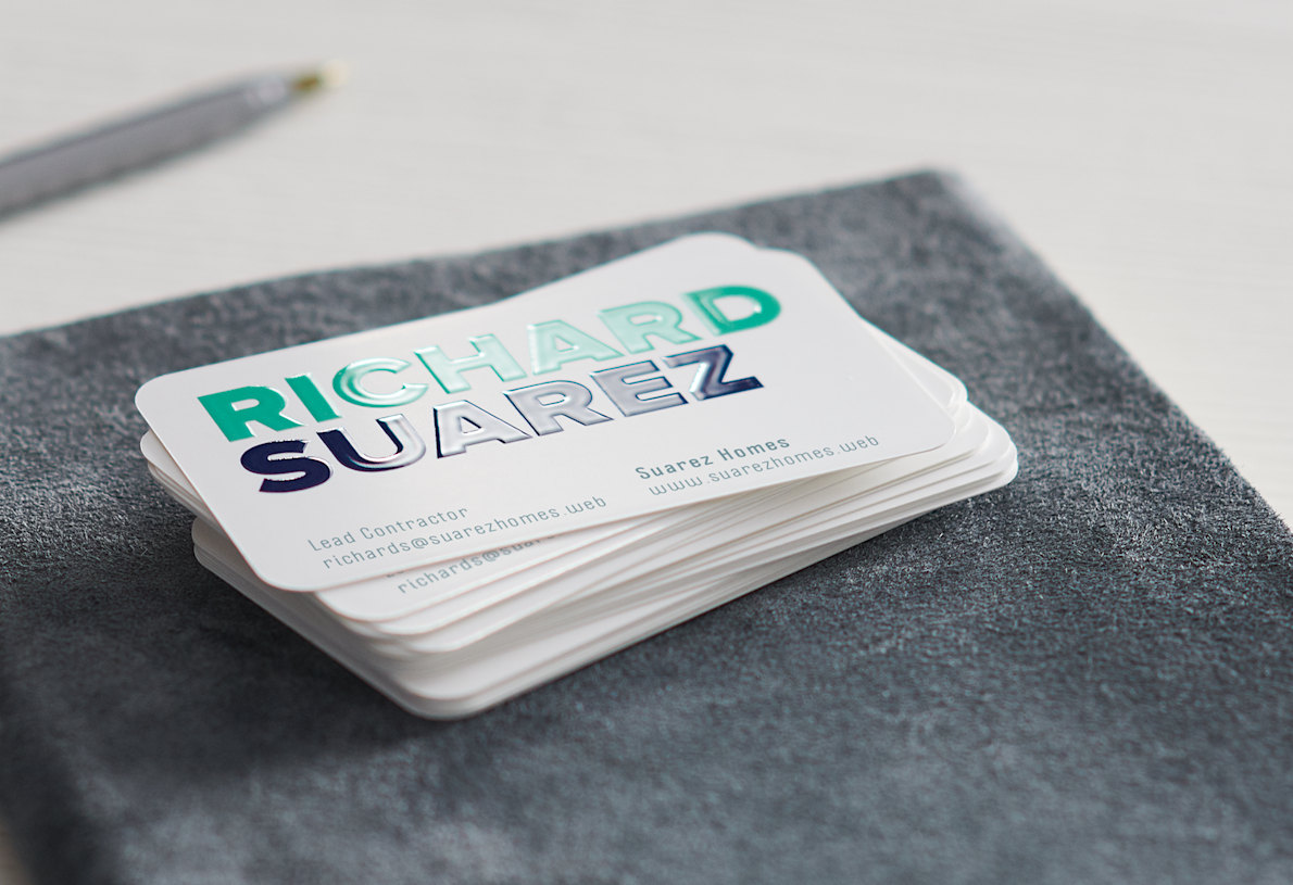 Raised Spot UV Business Cards, Raised Spot UV Business Card Printing