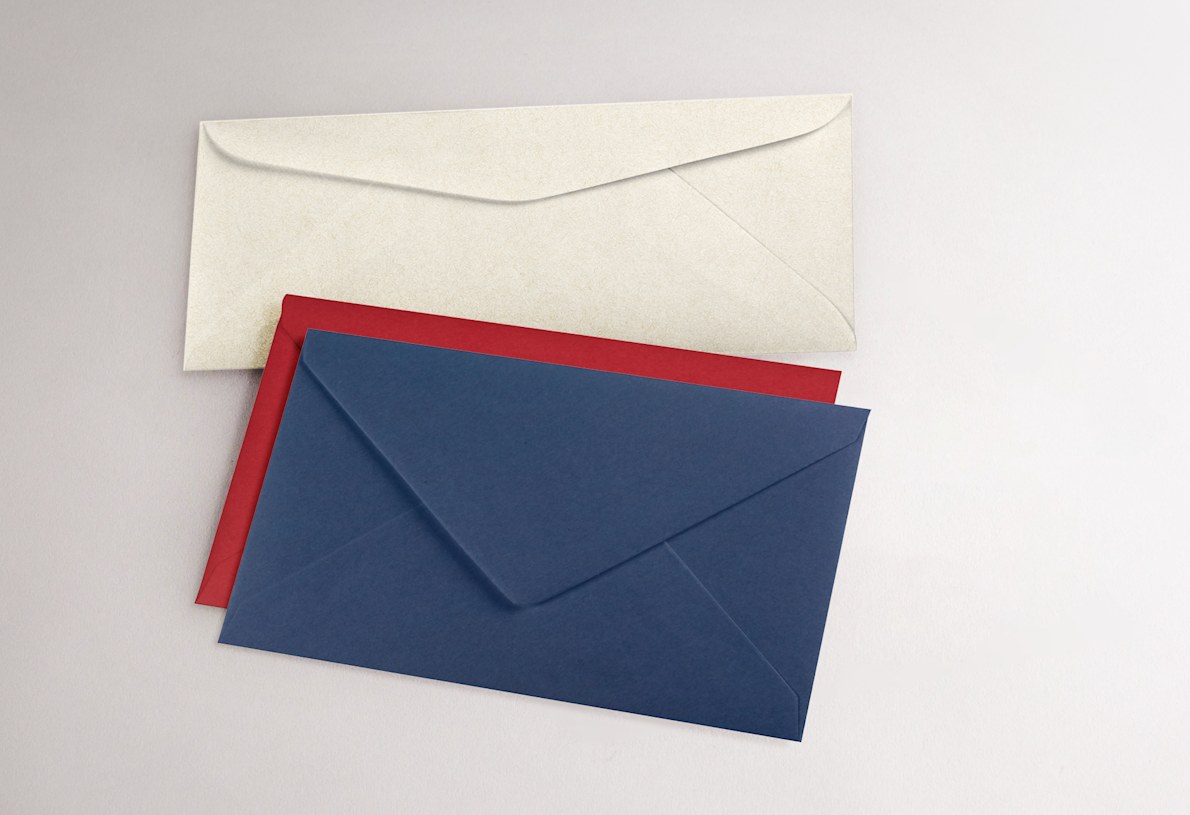 enveloppes de couleur