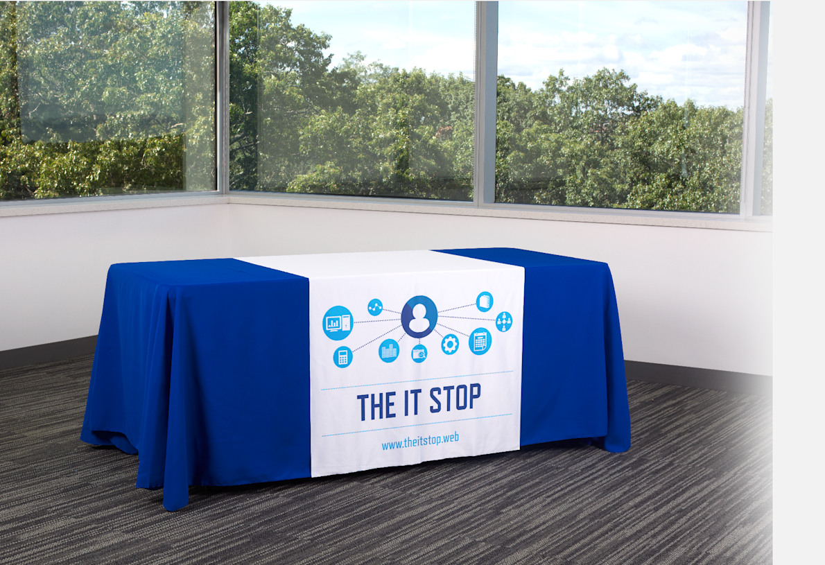 Custom Tablecloth Printing - 3 or 4-sided print