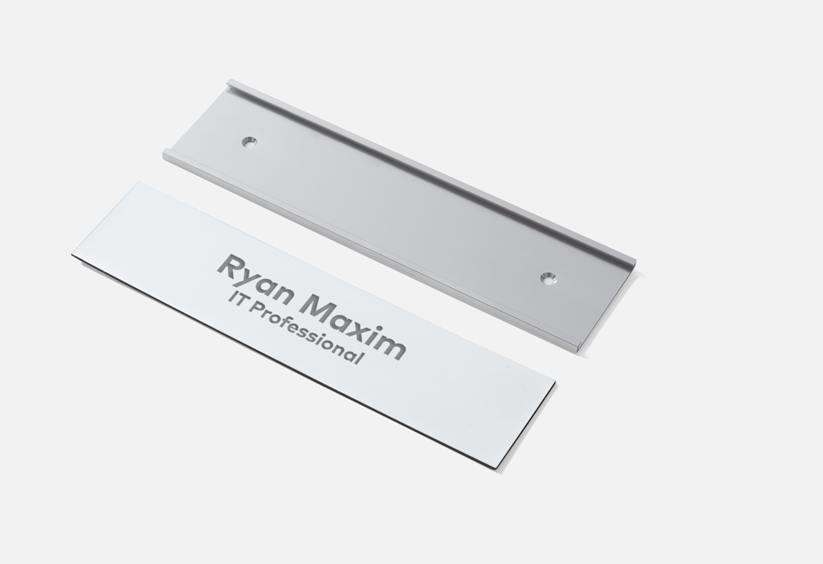 Personalized Luxury Desk Name Plate Black Wooden Desk Name 