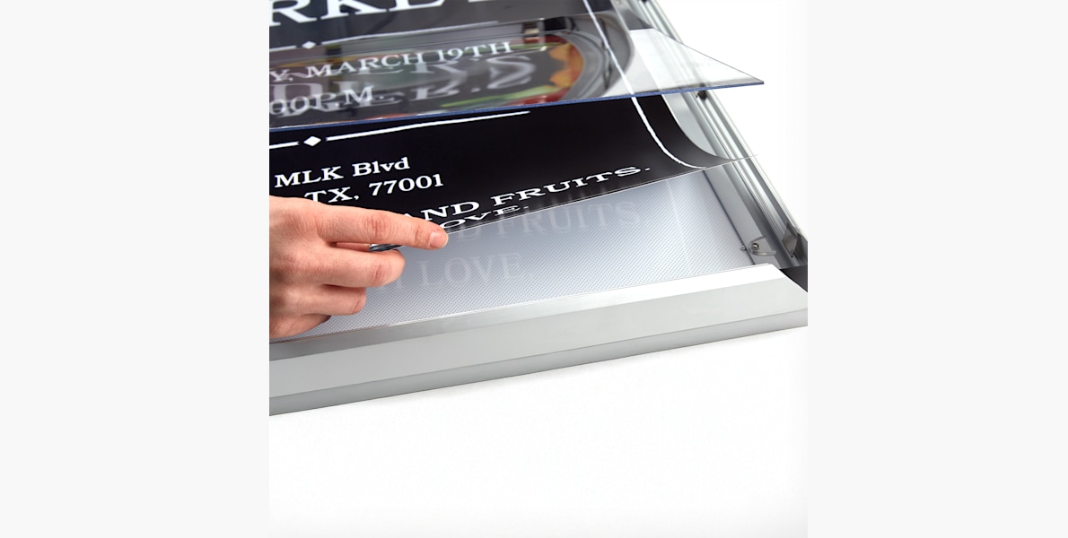 36x48 Poster Snap Frame with Security Screws, Aluminum Snap Lock