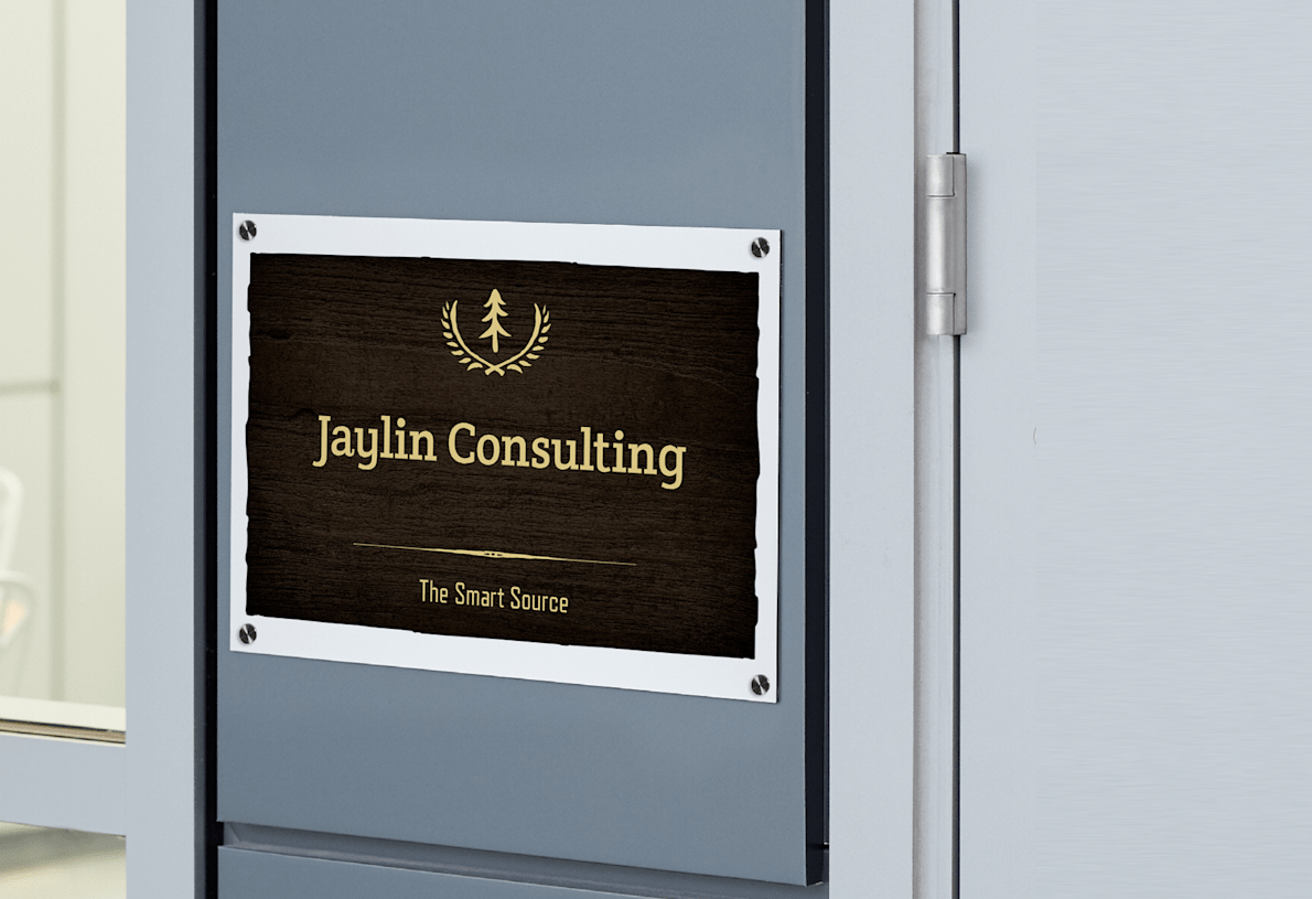 Custom Plastic Office Door Signs