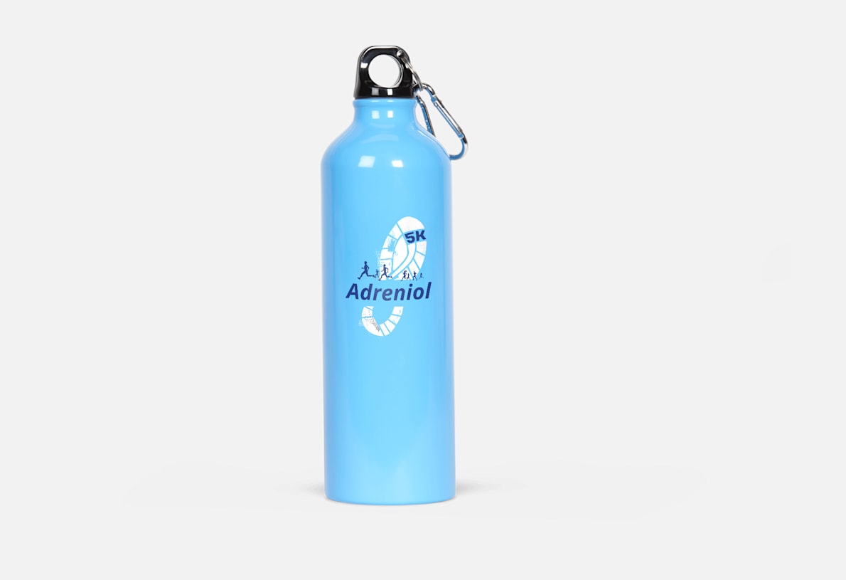 24 oz. Aluminum Water Bottle w/Carabiner