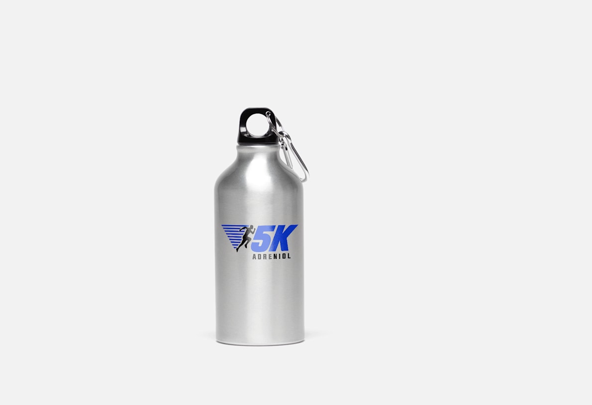 Aluminum Water Bottle with Carabiner – 17 oz. 1