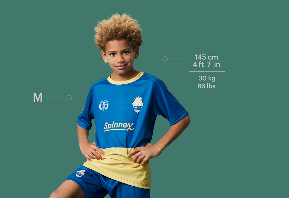 Camisetas de fútbol personalizadas para niño