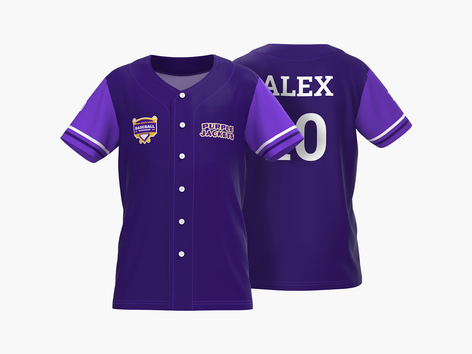 Camiseta de béisbol totalmente personalizada para niño 2