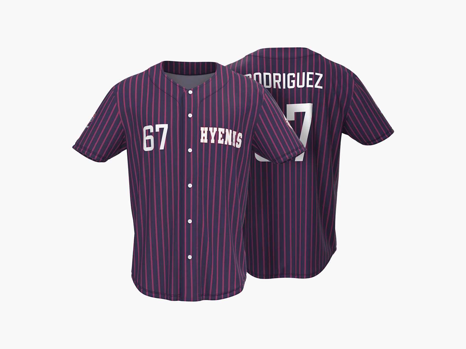 Camiseta de béisbol totalmente personalizada 5