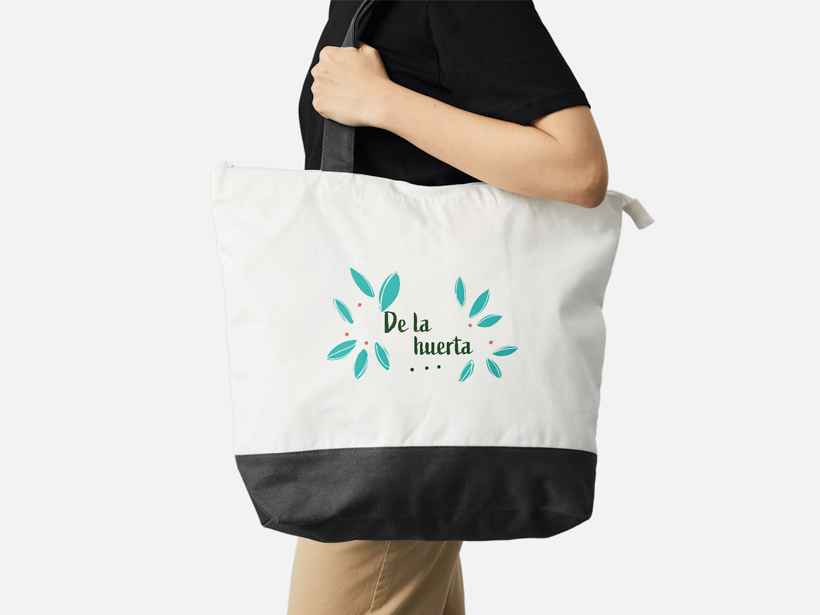 Bolsas de lona con cremallera sales