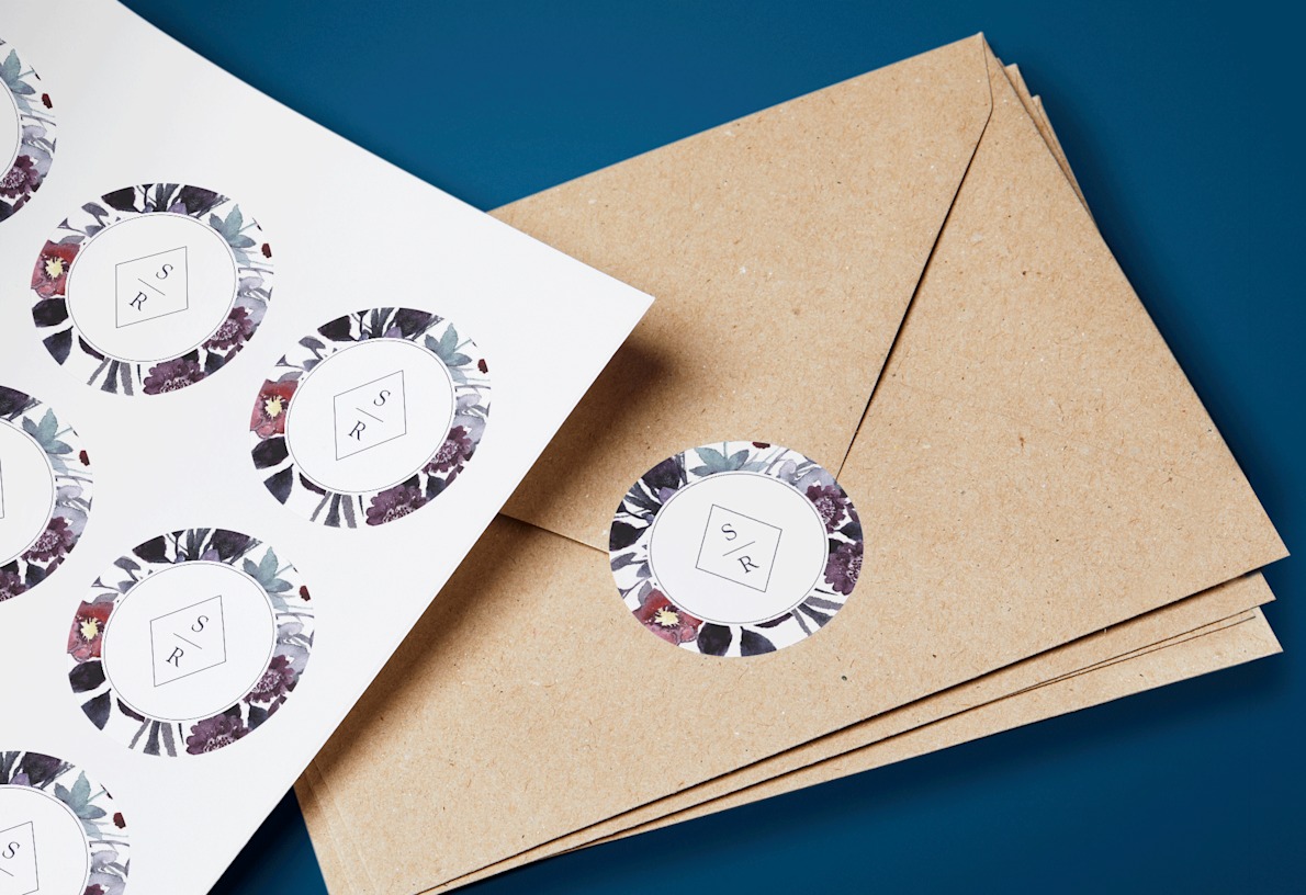 Etiquetas adesivas para envelopes 2