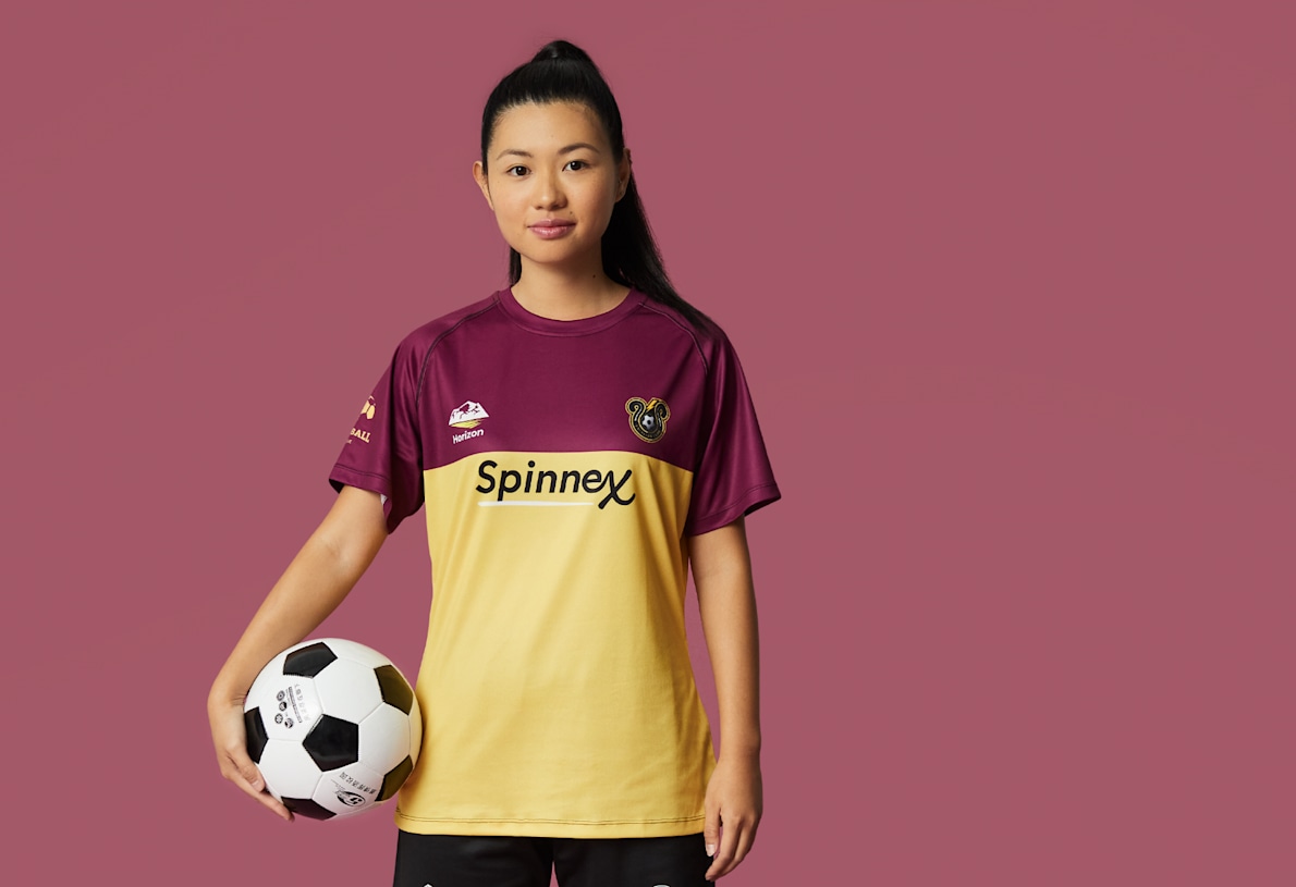 Camiseta deportiva para mujer, camiseta de fútbol para club de fútbol.