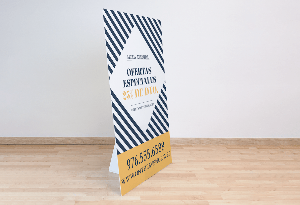 Carteles de pie, Letreros de pie personalizados | VistaPrint