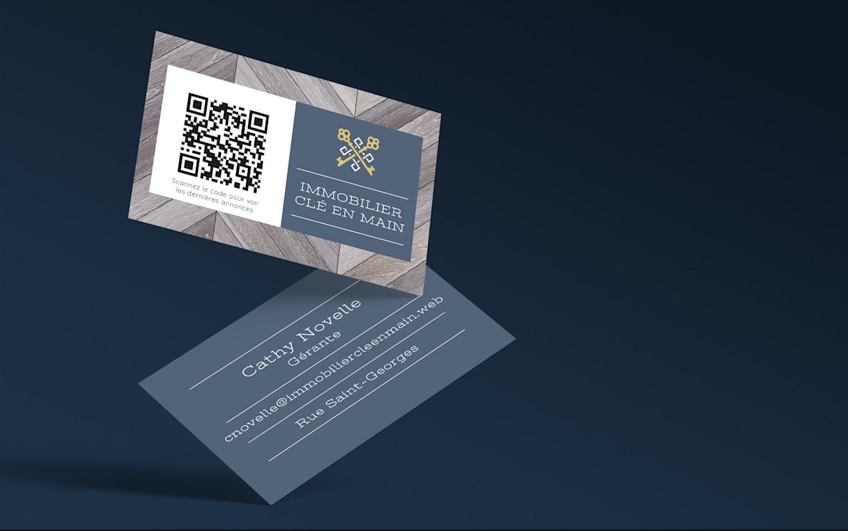 Modèles et graphismes de cartes de visite avec code QR | VistaPrint