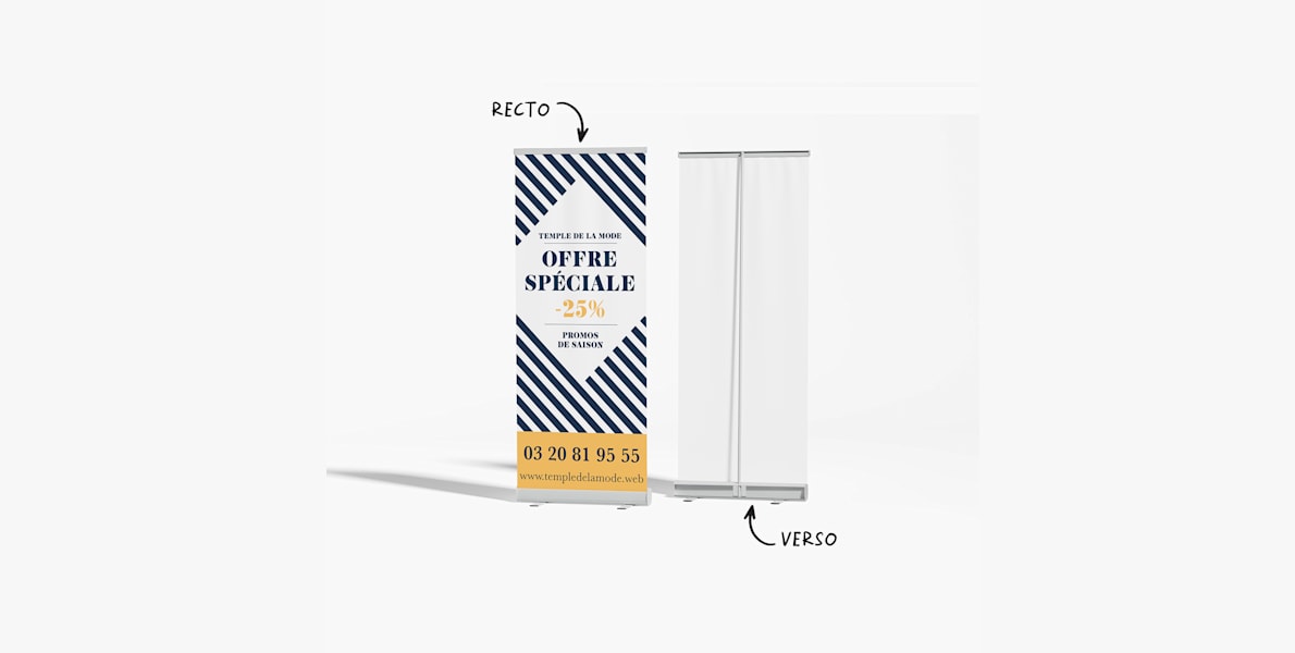 Impression roll-up, Roll-up publicitaire | VistaPrint