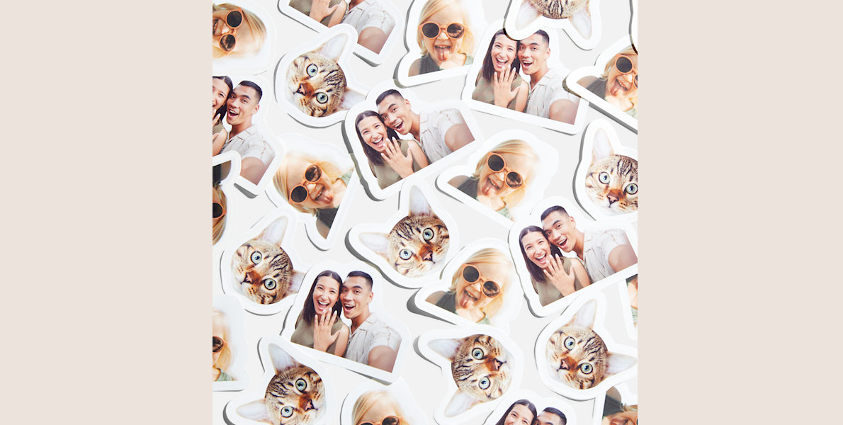 Stickers portraits personnalisés Vos photos en stickers VistaPrint