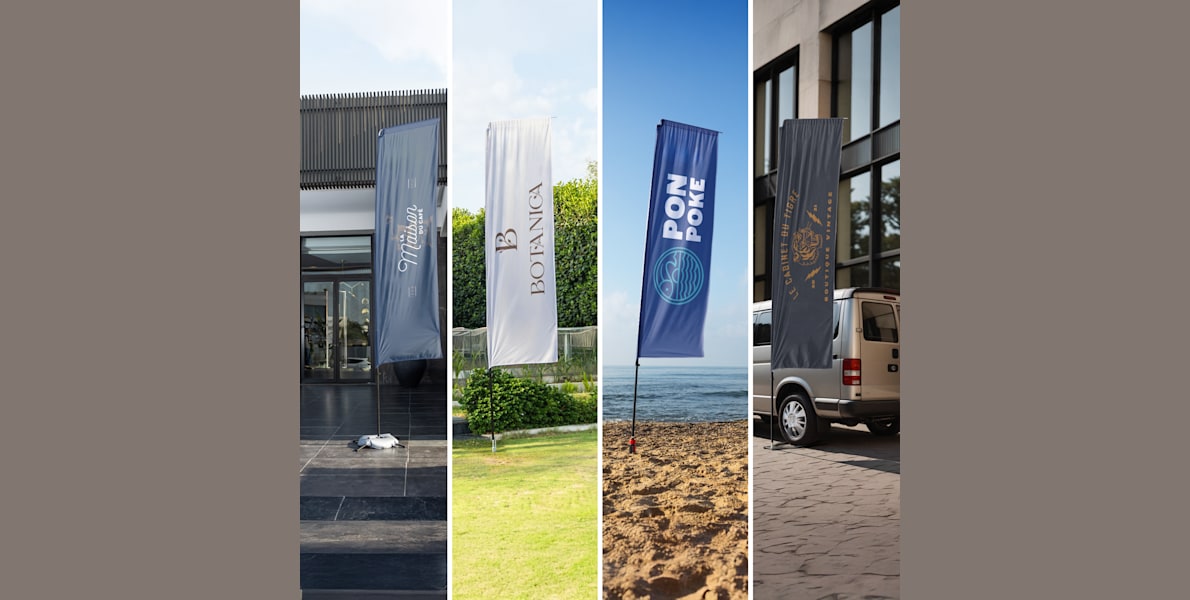 FSFLAG Drapeau à Plumes Publicitaire Personnalisé Pour Entreprises Et Vitrines - Bannière Attraction Clients