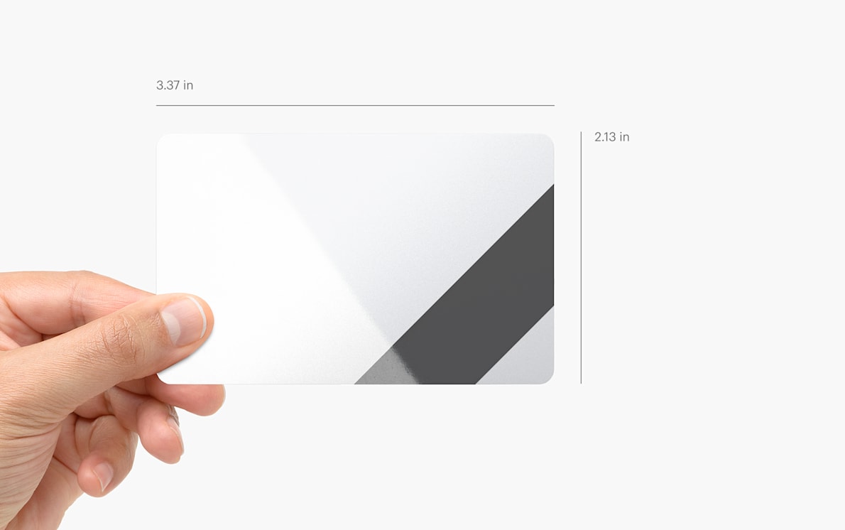Porte-carte à customiser - Plastique Opaque - 10 Doigts