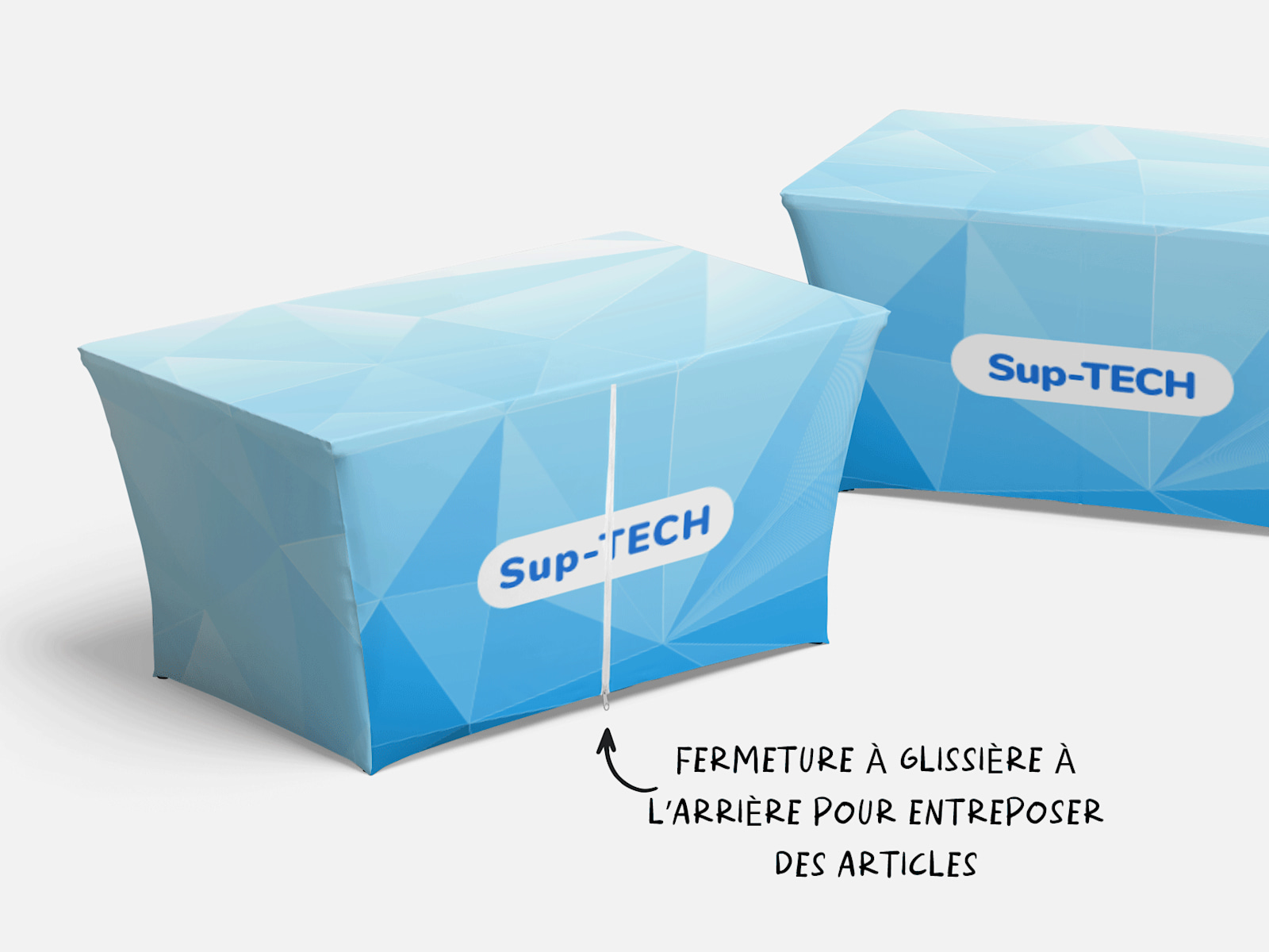 FANTELOO Nappe Carrée Ajustée Bleu Marine élastique Extensible