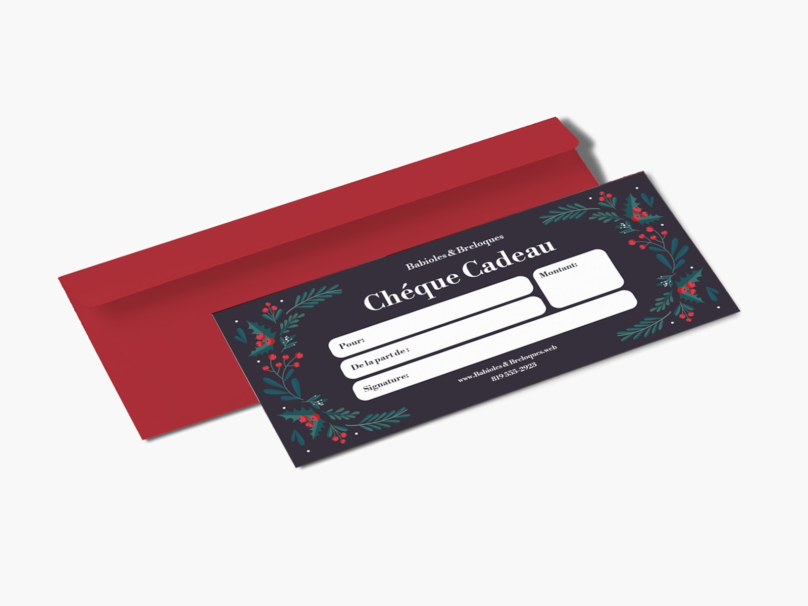 Carte porte chèque-cadeau_fiche technique - Le BLOG de GRIBOUILLETTE