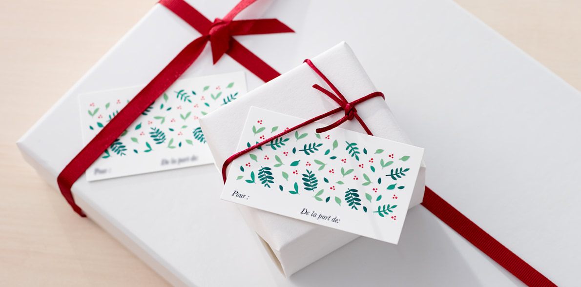 Étiquettes cadeaux-paquet de 100 étiquettes en papier kraft