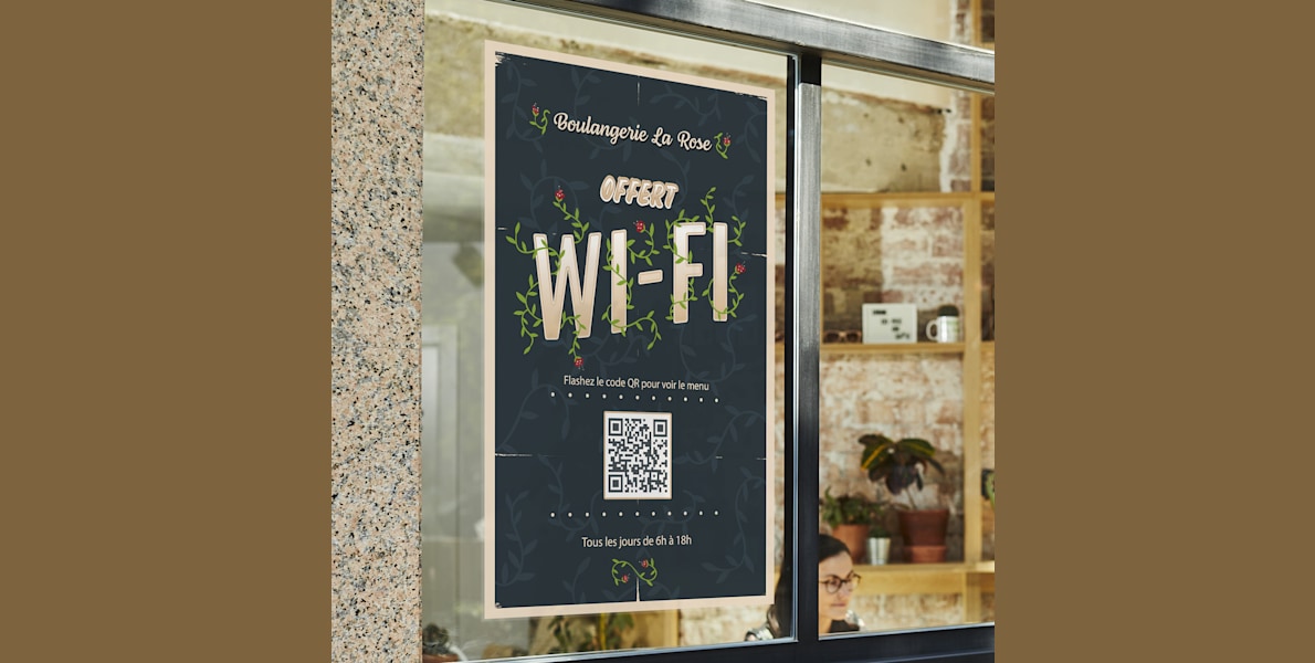 Autocollants pour vitrine repositionnables 5