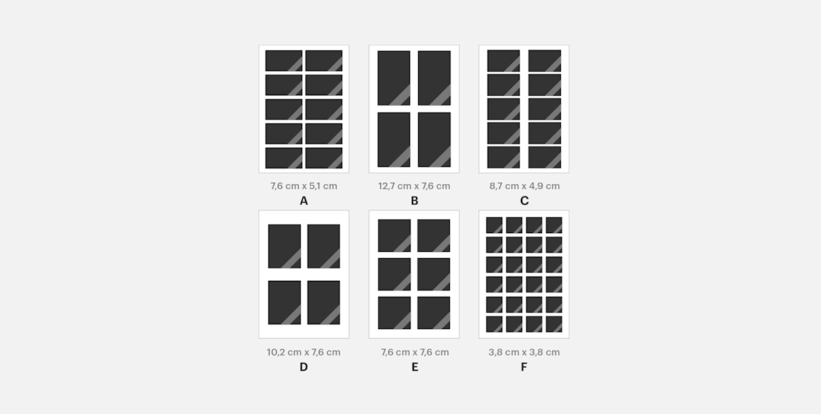Feuille de stickers découpés à la forme