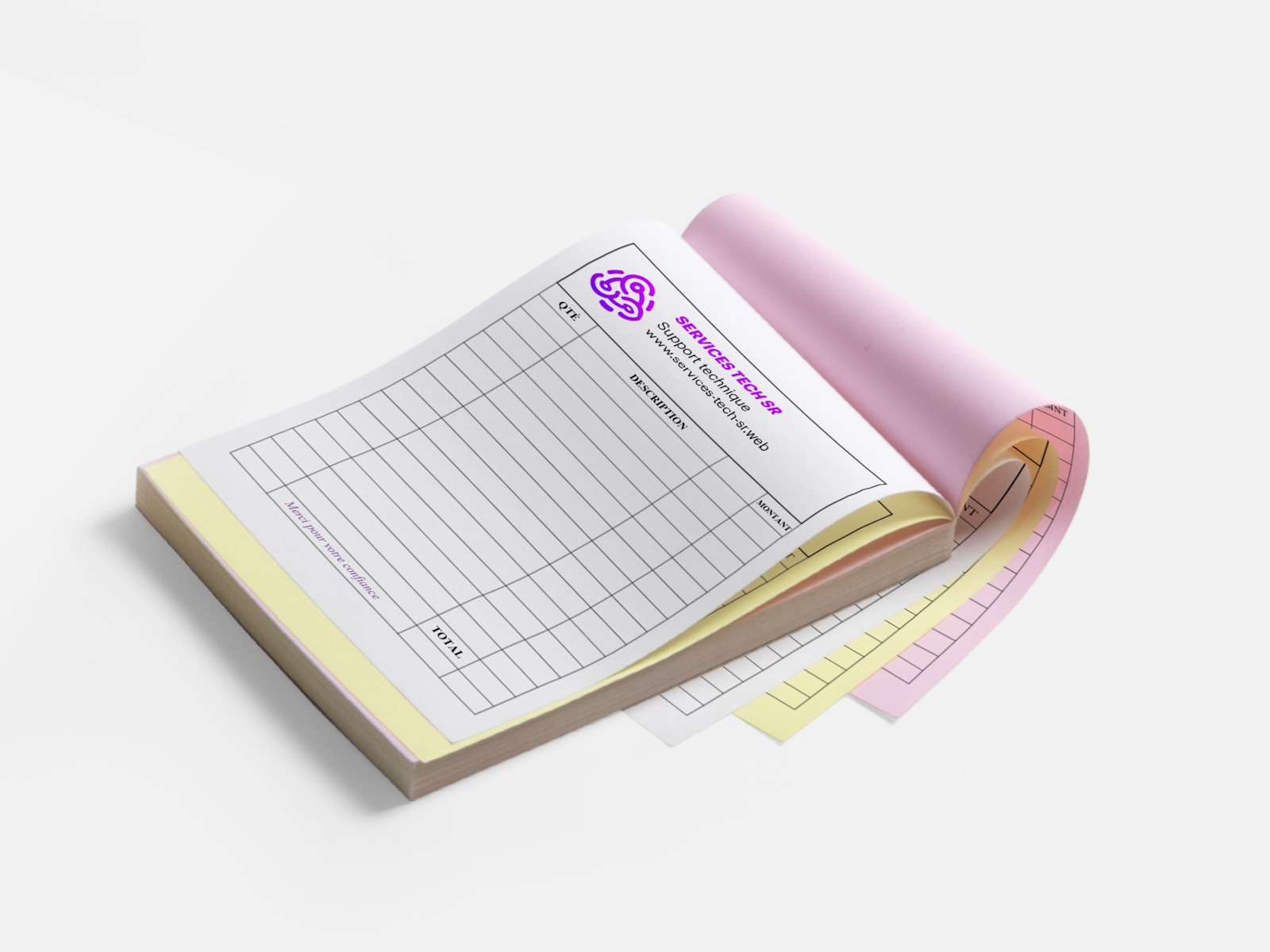 FICHE D'INTERVENTION Carnet A5 autocopiant Tripli Elve 2143 ASK Sécurité