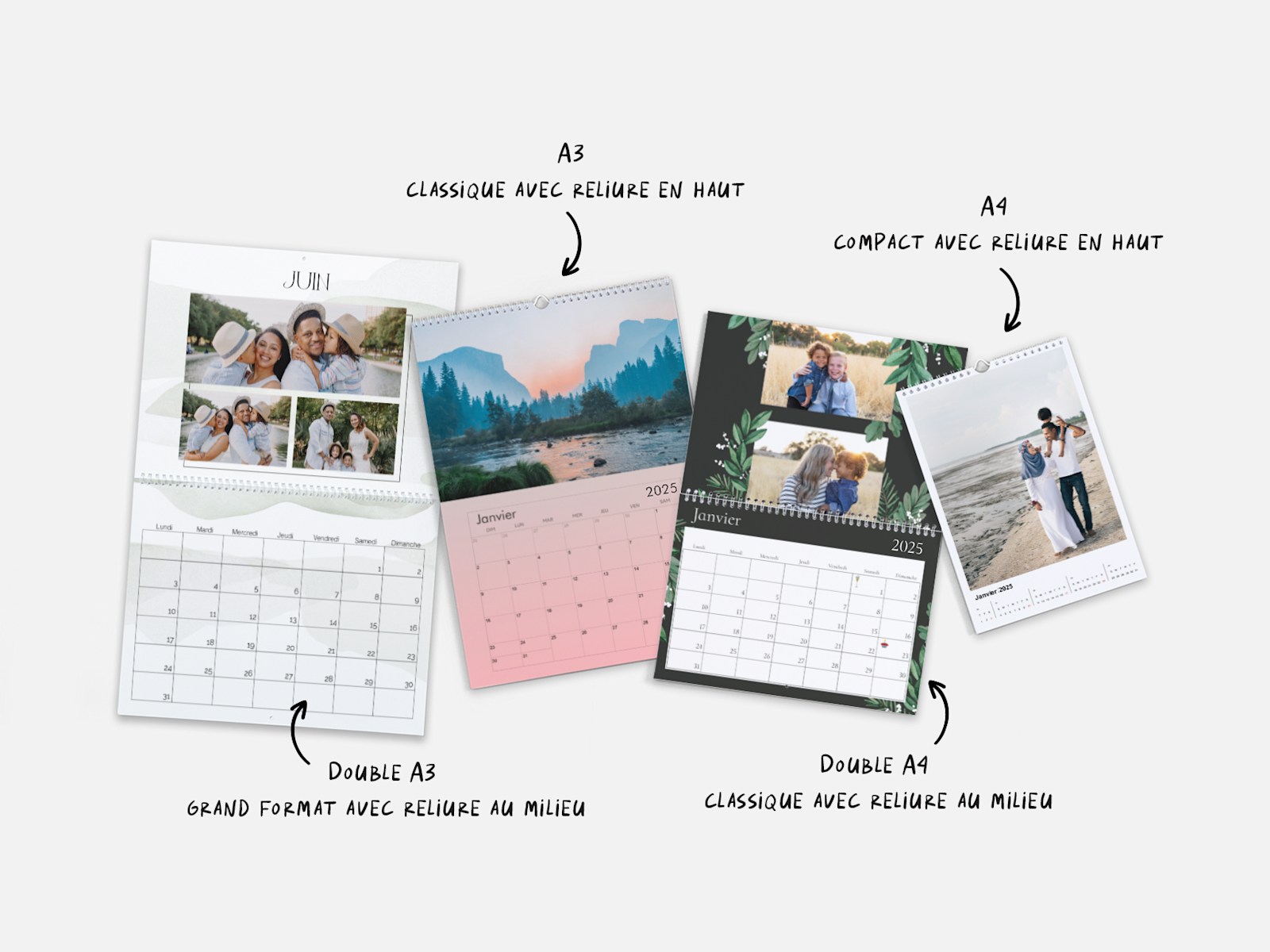 50 Calendriers muraux à feuilles multiples: 81,07 €