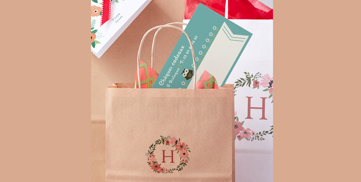Chèque cadeau et carte cadeau personnalisée à imprimer