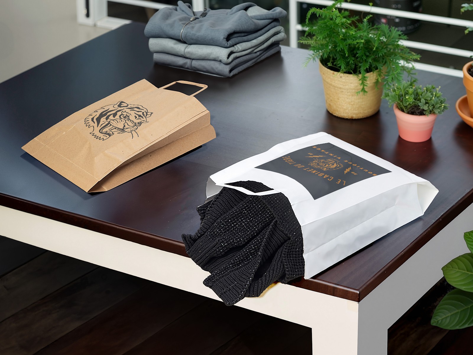 Sacs plats en papier 2