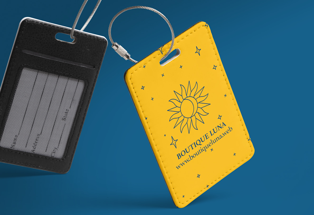 2 Etichette Per Valigia Rotonde: Motivo Floreale Colorato, In Ecopelle Con Copertura Dati Personali - 3