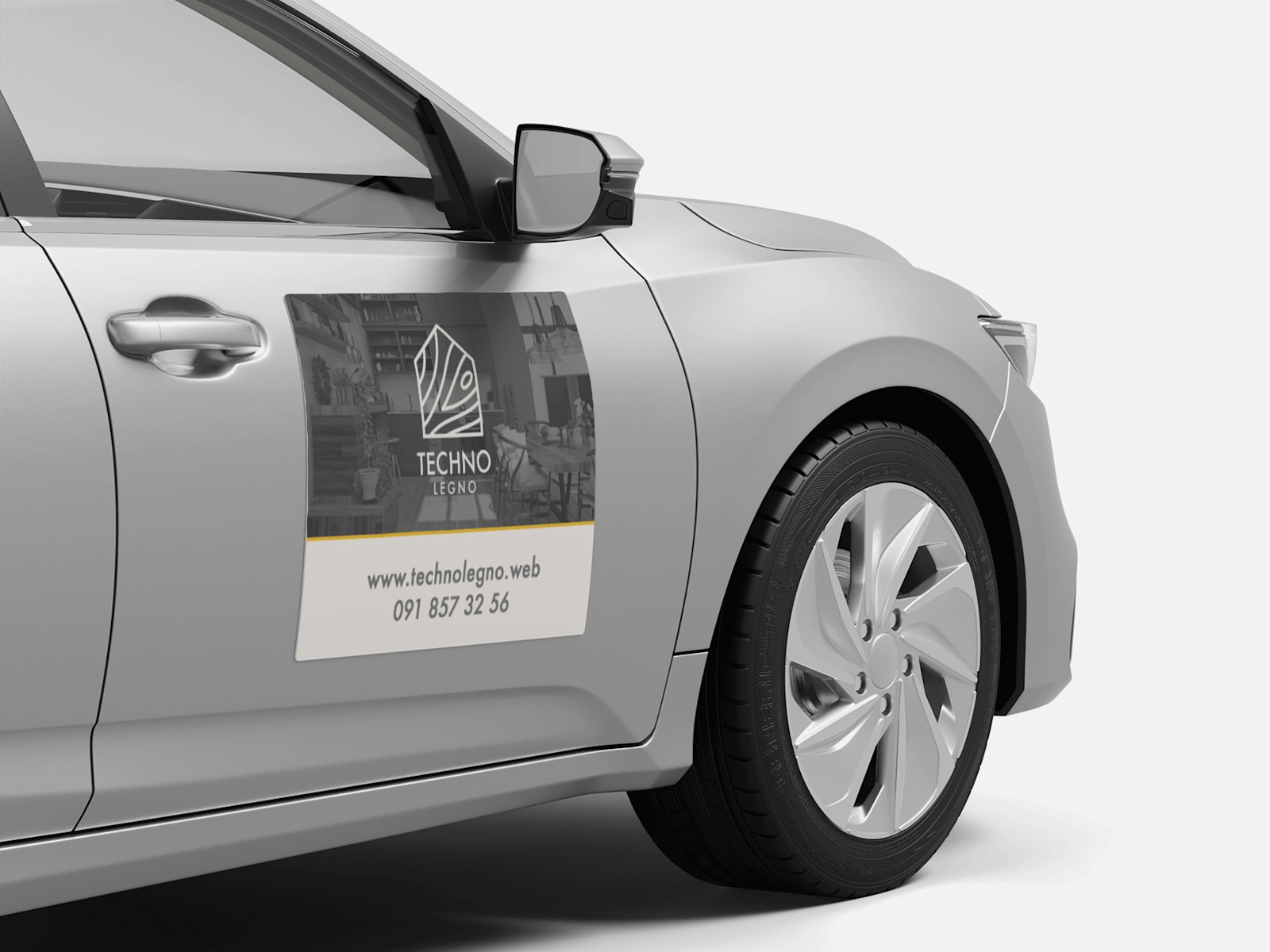 Targhe Magnetiche Pubblicitarie Per Auto - 2 Pezzi 60x45 Cm, Spessore 0.8mm, Per Veicoli Commerciali - Foto 8