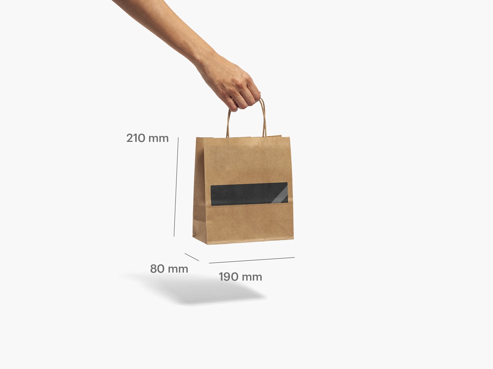 sacchetti di carta kraft avana anche per alimenti - shopper
