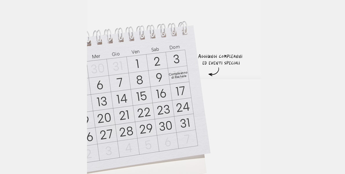 Stampa calendari da tavolo 2024 personalizzati