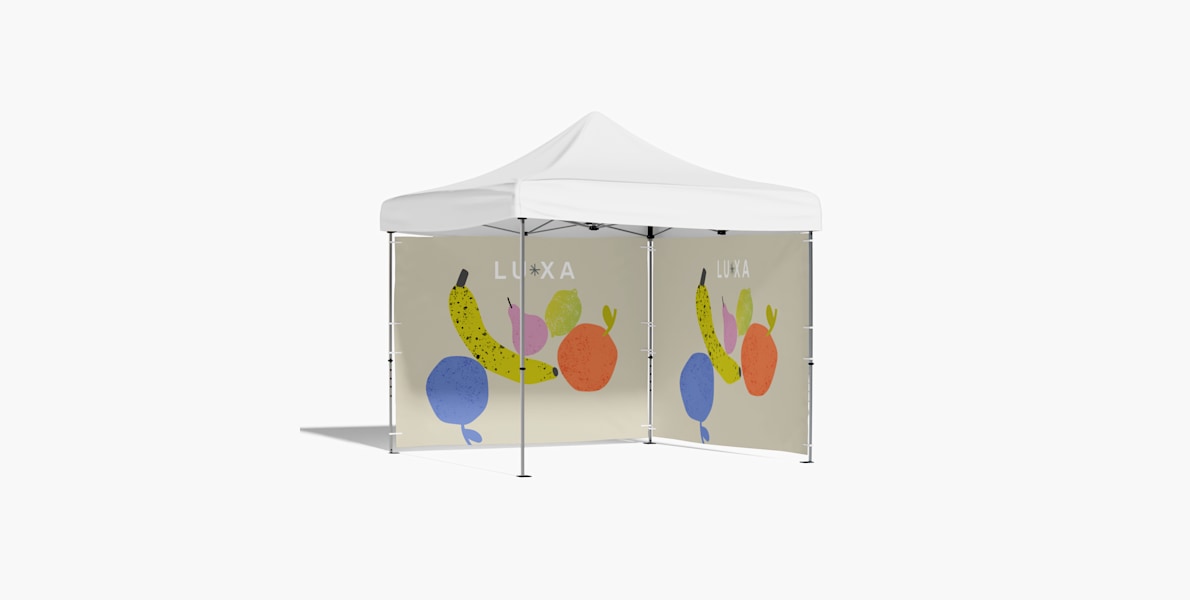 Parete per gazebo pubblicitario 2